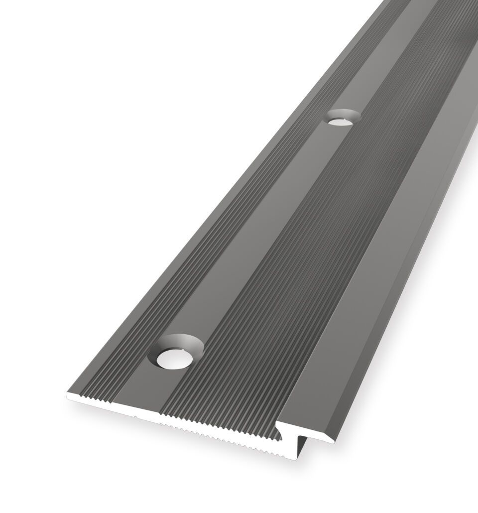 Einfassprofil 3000 mm SBS Typ 346 Aluminium eloxiert edelstahloptik 4,5 mm versenkt gebohrt