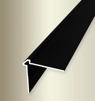 Außenecke 2700 mm SBS Typ 155 U Alu pulv. schwarz matt (RAL9005) 2 mm ungebohrt, mit Schutzfolie