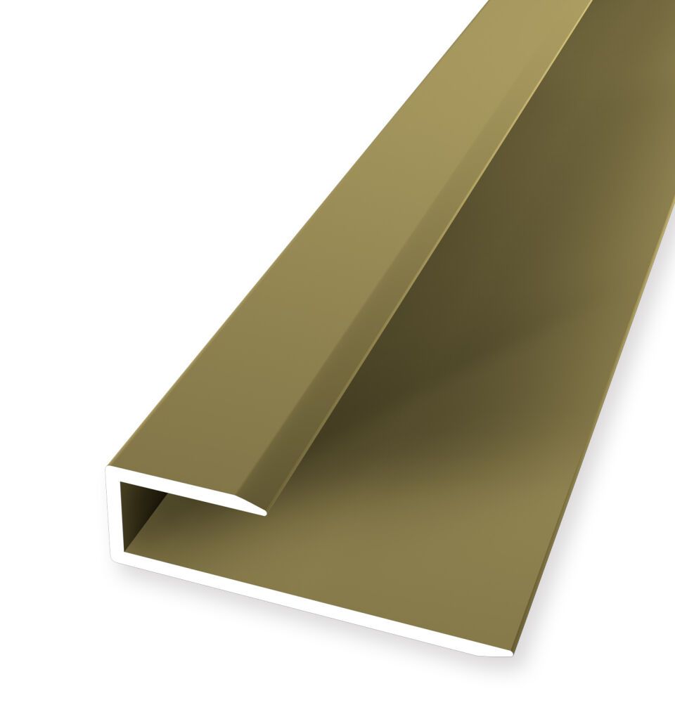 Einfassprofil 900 mm SBS Typ 200 U Aluminium eloxiert gold 7,5 - 8,5 mm ungebohrt, drehbar