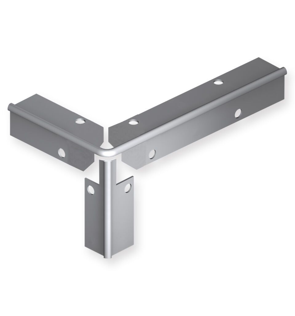 Küberit Treppenkantenprofile Fertigwinkel mit runden Ecken 871