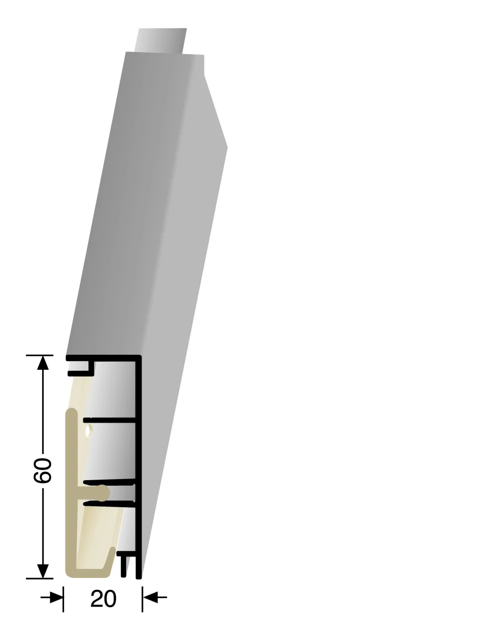Küberit Sockelleisten 938