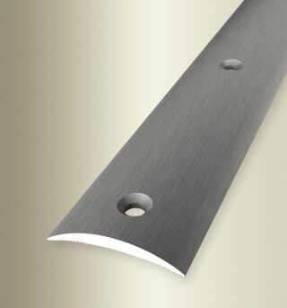 Übergangsprofil 1000 mm SBS Typ 460 Alu elox. edelstahloptik f.g. 0 - 99 mm mittig versenkt gebohrt