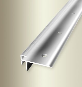 Treppenkantenprofil 2500 mm SBS Typ 828 Aluminium poliert 4 mm versenkt gebohrt