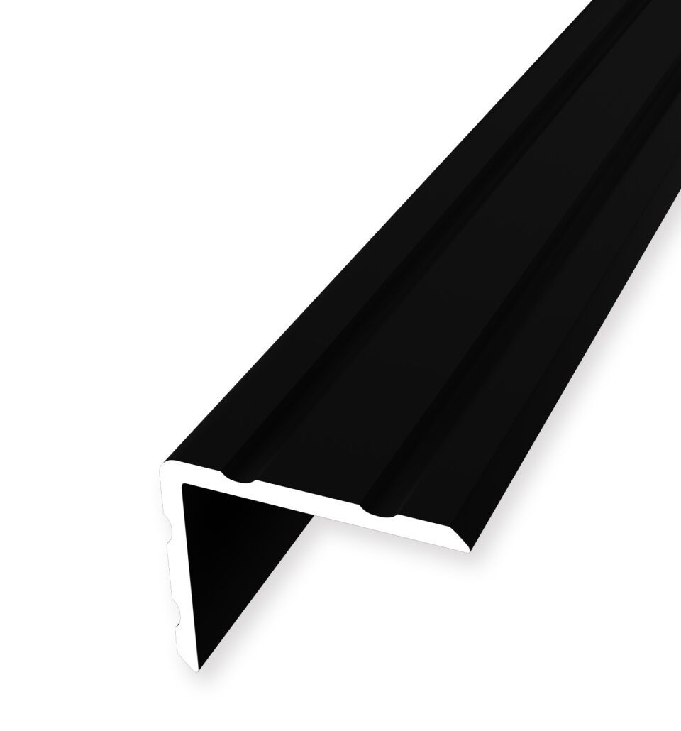 Winkelprofil 1000 mm SBS Typ 234 SK Alu pulv schw matt (RAL9005) 0 - 21,5 mm doppelt selbstklebend