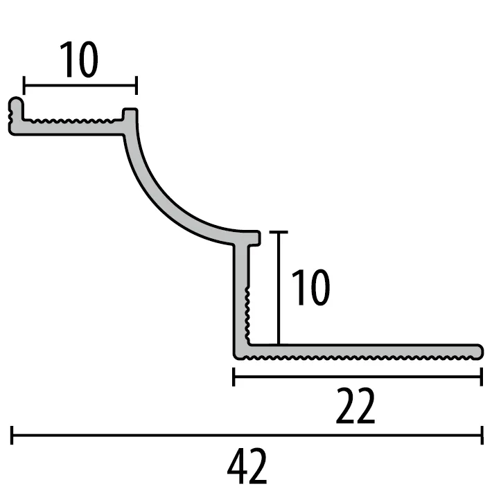 Küberit Wandkantenprofile Hohlkehlprofile CC100
