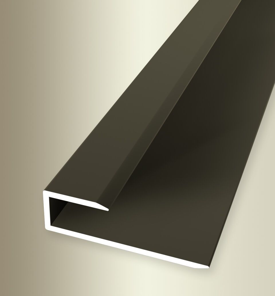 Einfassprofil 900 mm SBS Typ 200 U Aluminium eloxiert bronze 7,5 - 8,5 mm ungebohrt, drehbar