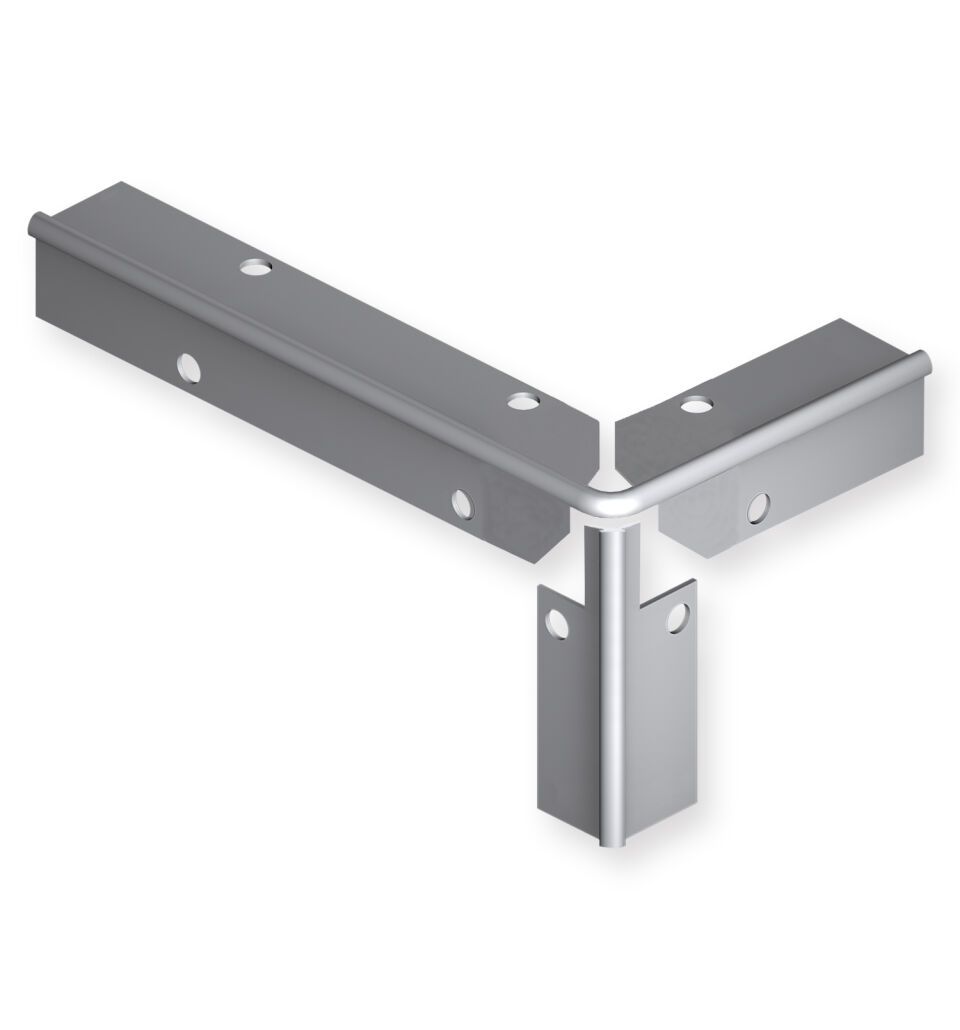 Küberit Treppenkantenprofile Fertigwinkel mit runden Ecken 871