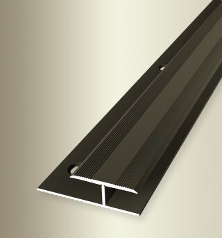 Einfassprofil 2700 mm SBS Typ 222 Aluminium eloxiert bronze 9 - 11 mm versenkt gebohrt