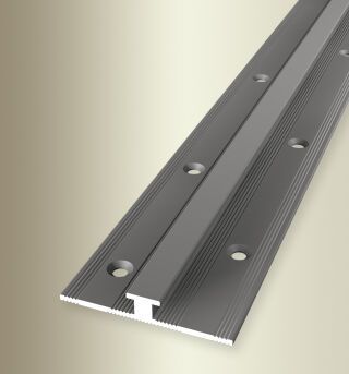 Einfassprofil 2700 mm SBS Typ 366 Aluminium eloxiert edelstahloptik 4 mm versetzt versenkt gebohrt