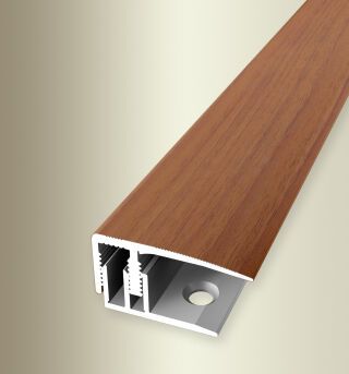 Absch.-Pr. 2700 mm SB Typ 587 H E-Clip® Aluminium Holzdekor Merbau 10 - 16 mm mit Holzdekor, zweiteilig