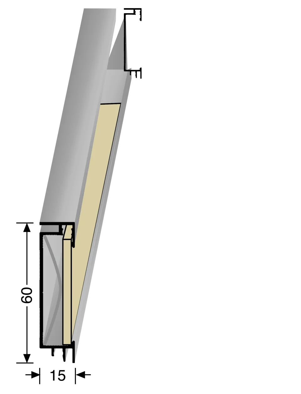 Küberit Sockelleisten 950