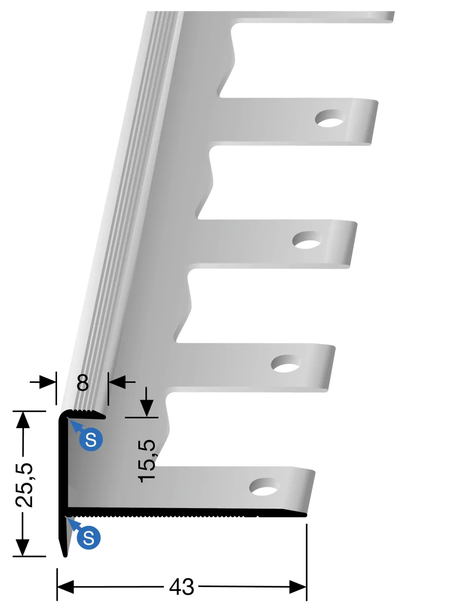 Küberit Treppenkantenprofile 813
