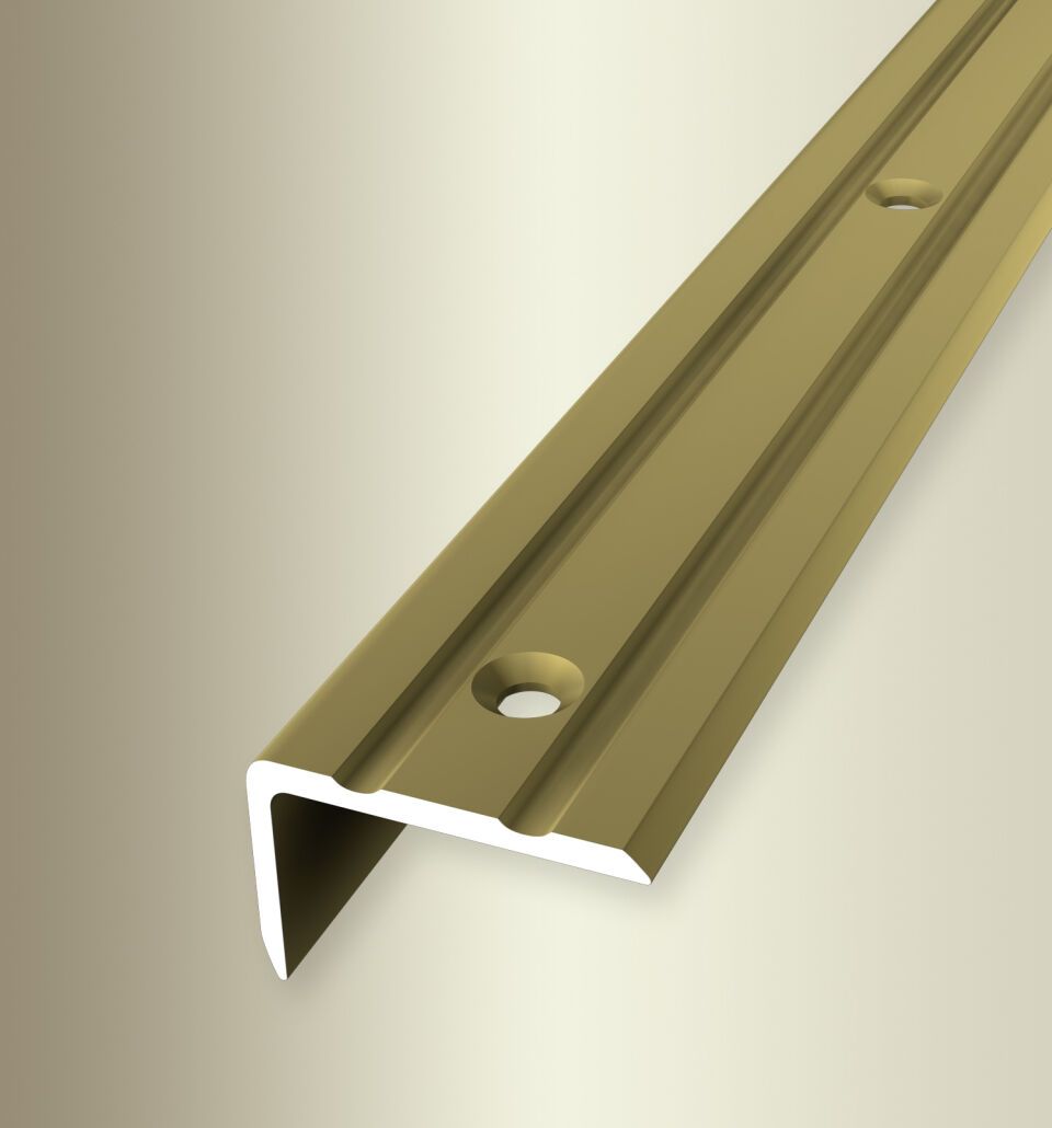 Winkelprofil 2500 mm SBS Typ 237 Aluminium eloxiert gold 0 - 14 mm versenkt gebohrt, einfach biegbar