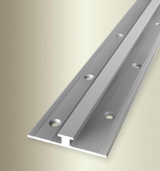 Einfassprofil 2700 mm SBS Typ 366 Aluminium eloxiert silber 4 mm versetzt versenkt gebohrt