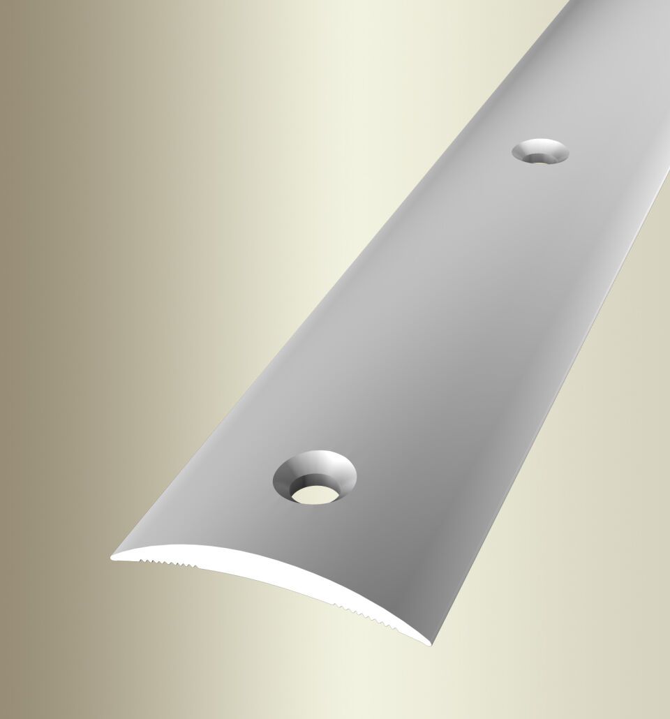 Übergangsprofil 1000 mm SBS Typ 460 Aluminium eloxiert silber 0 - 99 mm mittig versenkt gebohrt