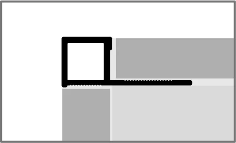 Küberit Quadro Randleistenprofile Quadratprofile CT125