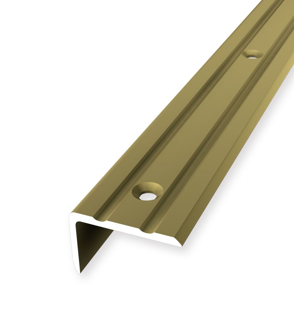 Winkelprofil 2500 mm SBS Typ 237 Aluminium eloxiert gold 0 - 14 mm versenkt gebohrt, einfach biegbar