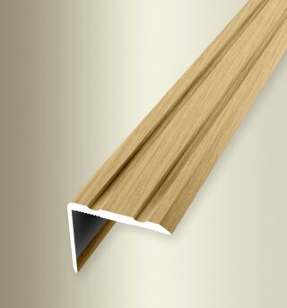 Winkelprofil 1000 mm SBS Typ 235 H/SK Aluminium Holzdekor Eiche hell 0 - 17 mm selbstklebend, einfach biegbar