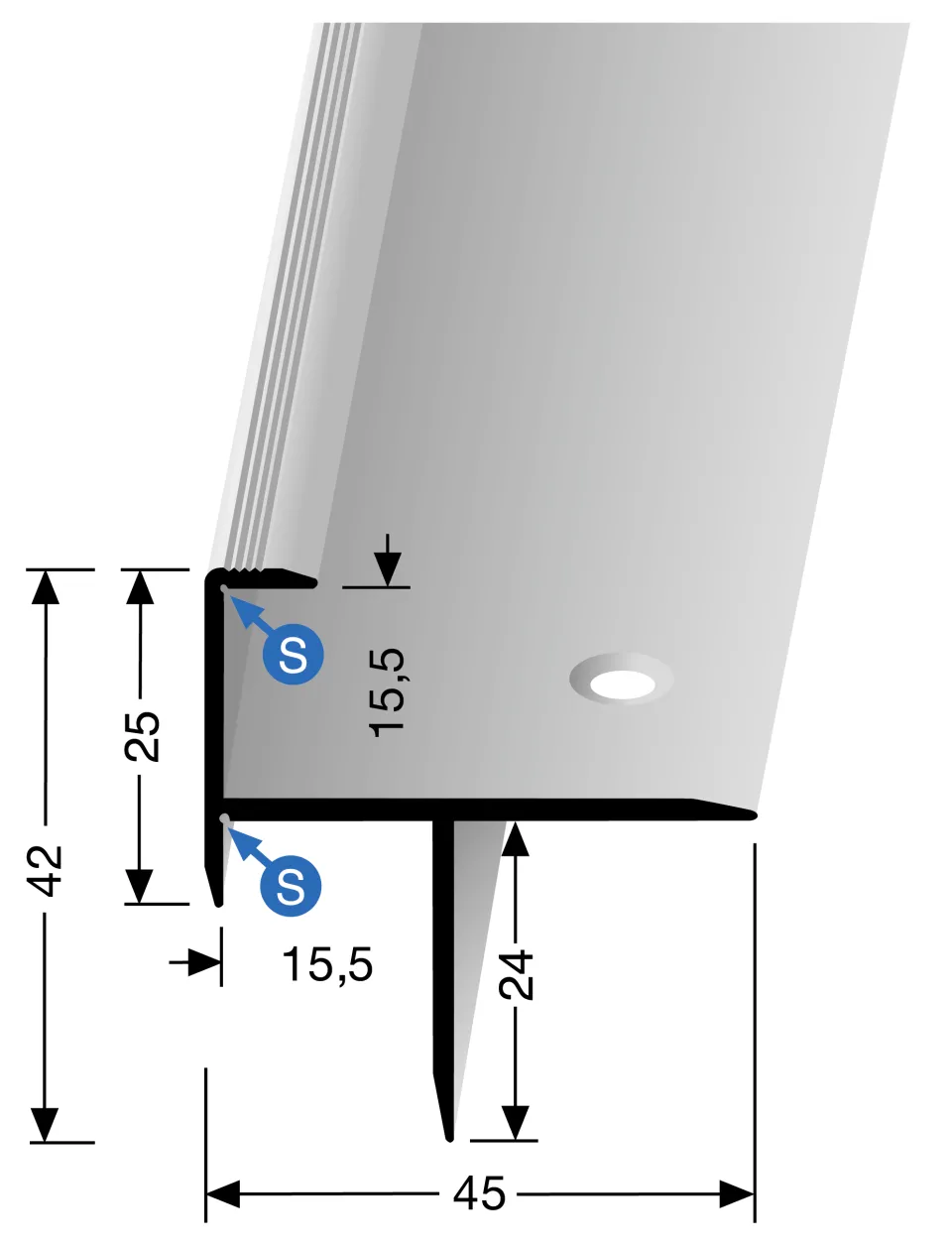Küberit Treppenkantenprofile 206