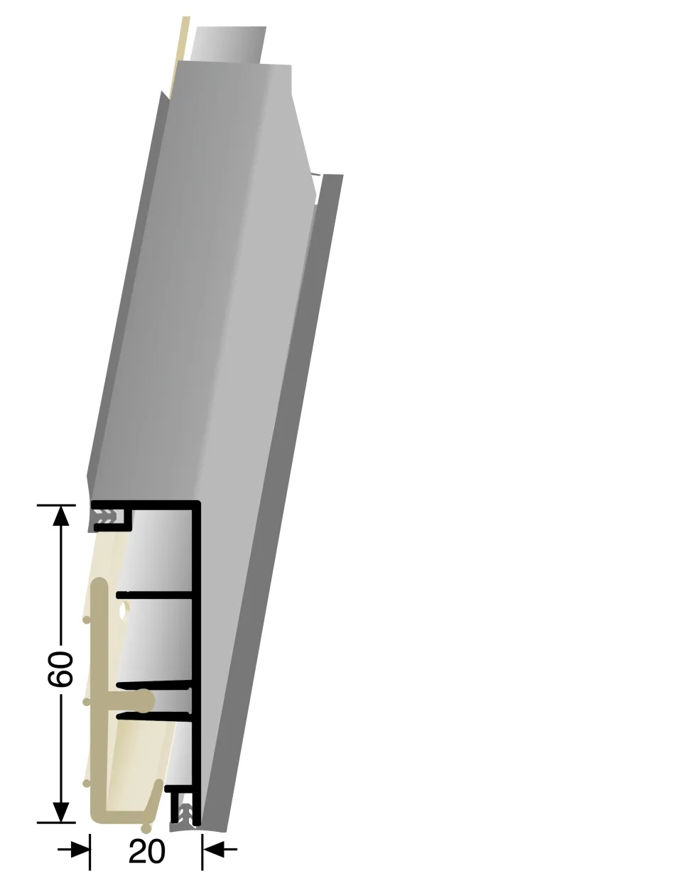 Küberit Sockelleisten 938D
