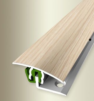 Überg.-Pr. 2700 mm SB Typ 788 H FCS®-718 Alu Holzdekor Eiche w. gek. 7 - 18 mm mit Holzdekor, schwenkbar