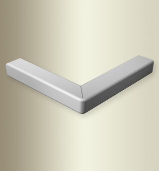 Wi.-Pr. Fertigwinkel 300 mm 279 U/FW Aluminium eloxiert silber 0 - 4,5 mm runde Ecken 90°