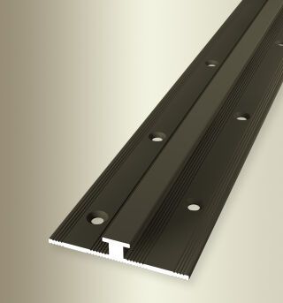 Einfassprofil 2700 mm SBS Typ 366 Aluminium eloxiert bronze 4 mm versetzt versenkt gebohrt