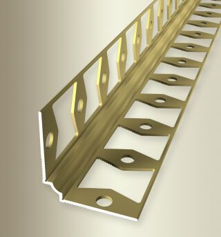 Innenecke 2700 mm SBS Typ 160 G Aluminium eloxiert gold 2 mm geschlossen gestanzt, mit Schutzfolie