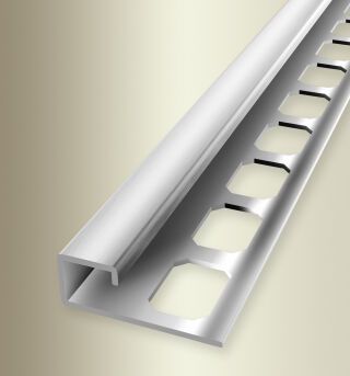 Quadratprofil 2500 mm Typ CT125 G Edelstahl matt gebürstet 12,5 mm geschlossen gestanzt