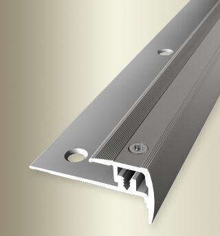 TK-Pr. 1000 mm SB Typ 325 E-Step® Star Alu eloxiert edelstahloptik 4 - 9 mm versenkt gebohrt, zweiteilig