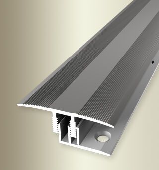 Überg.-Pr. 2700 mm SB Typ 588 E-Clip® Alu eloxiert edelstahloptik 10 - 16 mm zweiteilig