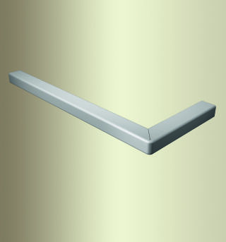 Wi.-Pr. Fertigwinkel 300 mm 279 U/FW-R Aluminium eloxiert silber 0 - 4,5 mm runde Ecken 90°