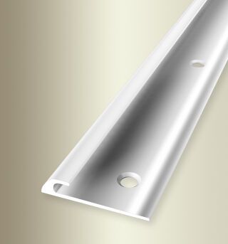 Einfassprofil 2500 mm SBS Typ 361/3 Aluminium poliert 3 mm versenkt gebohrt