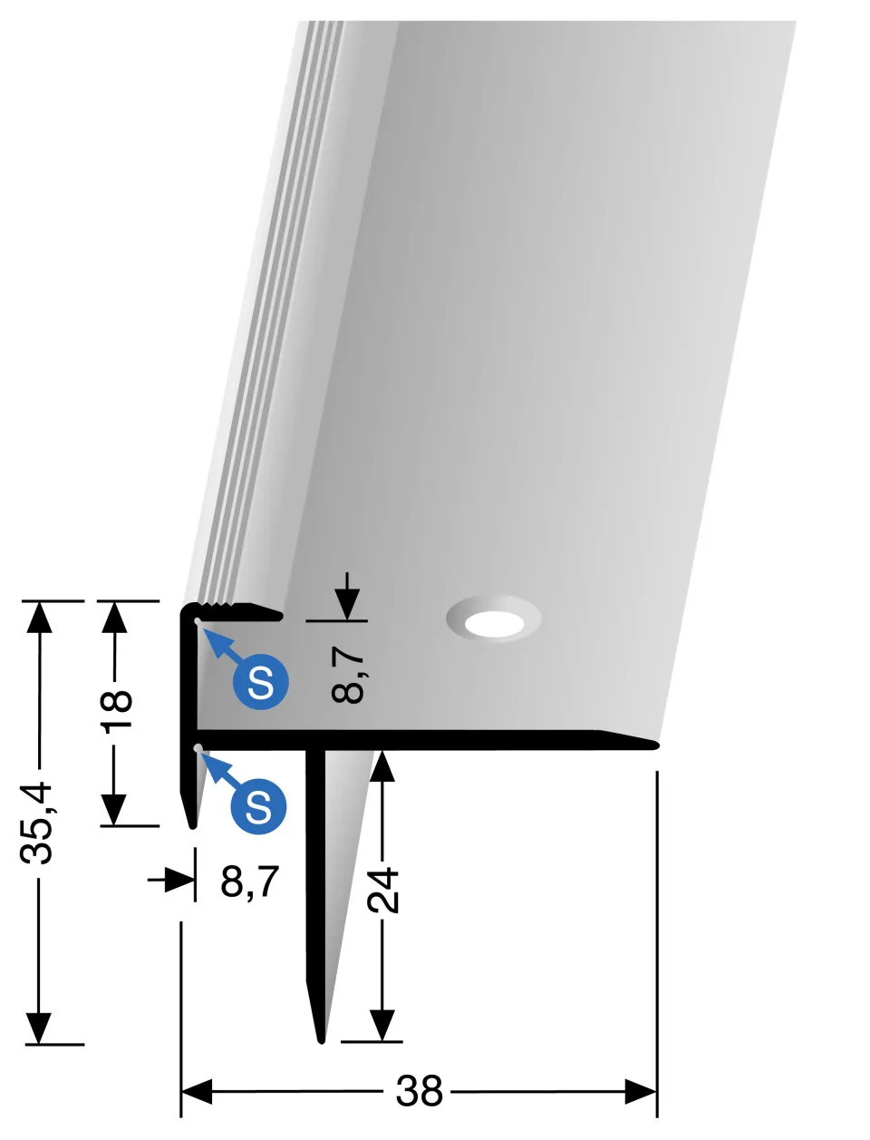 Küberit Treppenkantenprofile 209