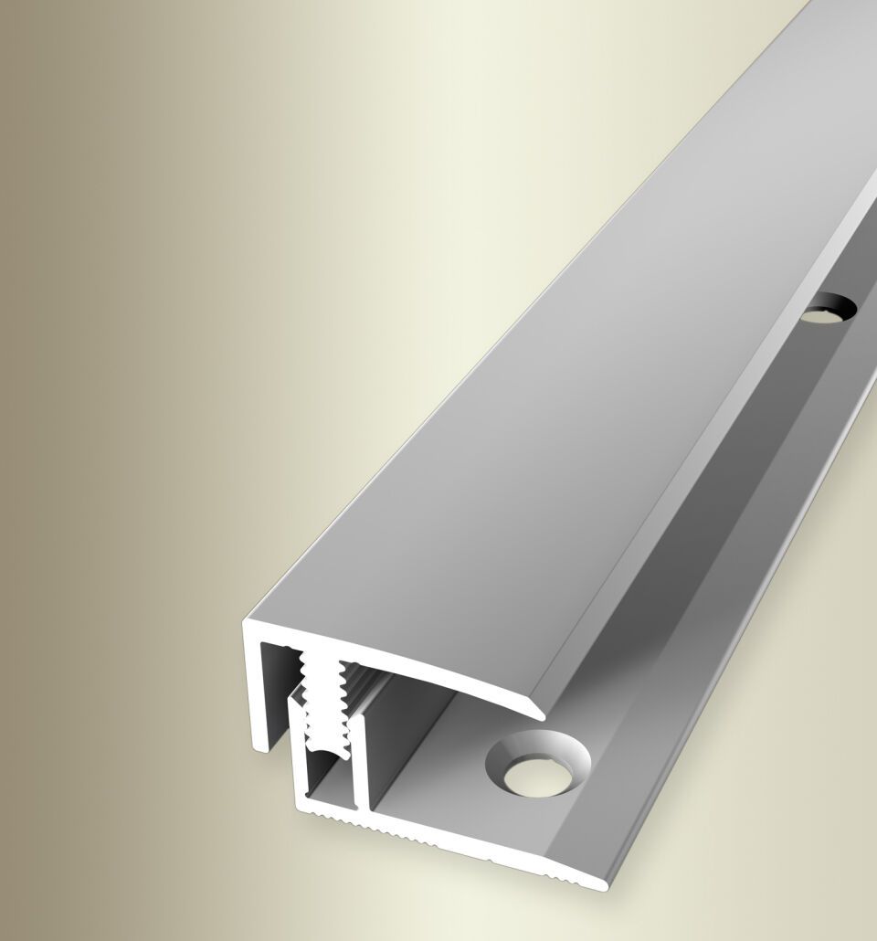 Absch.-Pr. 1000 mm SB Typ 557 Mono-Clip Aluminium eloxiert silber 7 - 12 mm zweiteilig
