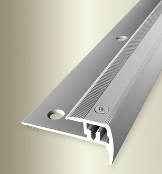 TK-Pr. 1000 mm SB Typ 325 E-Step® Star Aluminium eloxiert silber 4 - 9 mm versenkt gebohrt, zweiteilig