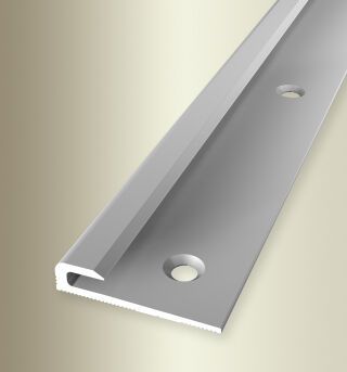 Einfassprofil 2500 mm SBS Typ 801 Aluminium eloxiert silber 3 mm versenkt gebohrt