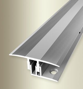 Überg.-Pr. 2700 mm SB Typ 588 E-Clip® Aluminium eloxiert silber 10 - 16 mm zweiteilig