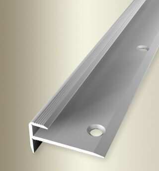 Treppenkantenprofil 1000 mm SBS Typ 807 Aluminium eloxiert silber 5 mm versenkt gebohrt