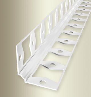 Innenecke 2700 mm SBS Typ 160 G Alu pulv. weiß glänzend (RAL9016) 2 mm geschlossen gestanzt, mit Schutzfolie