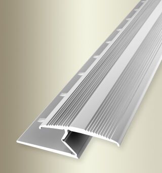 Einfassprofil 2700 mm SBS Typ 382 T Aluminium natur 3 - 8,5 mm mit Teppichkrallen, umschlagbar