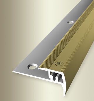 TK-Pr. 1000 mm SB Typ 325 E-Step® Star Aluminium eloxiert gold 4 - 9 mm versenkt gebohrt, zweiteilig