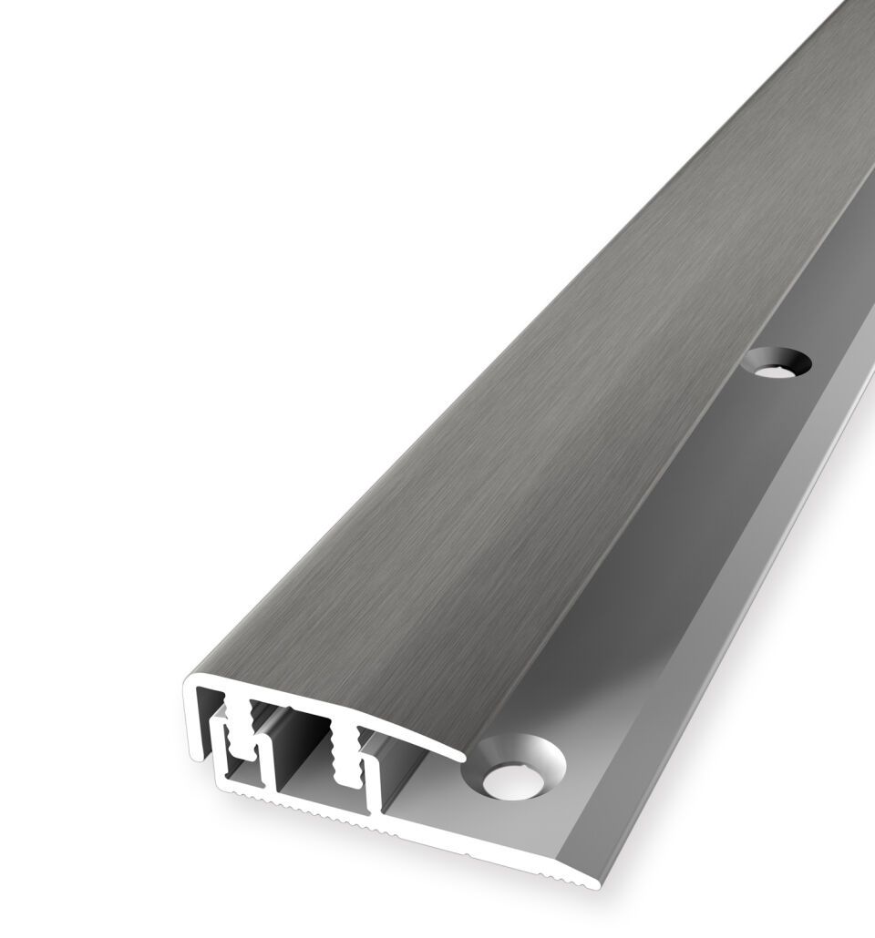 Absch.-Pr. 2700 mm SB Typ 577 D-Clip® Alu elox. edelstahloptik f.g. 4 - 7,5 mm zweiteilig