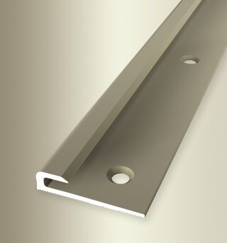Einfassprofil 2500 mm SBS Typ 801 Aluminium eloxiert sand 3 mm versenkt gebohrt