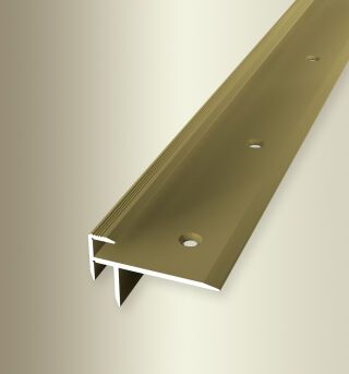 Treppenkantenprofil 5000 mm SBS Typ 830 Aluminium eloxiert gold 5 mm versenkt gebohrt