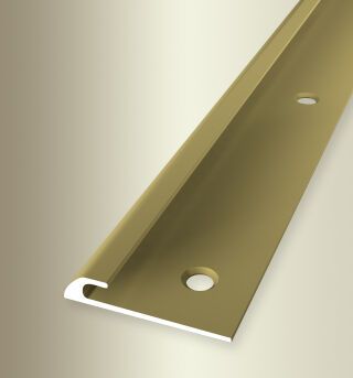 Einfassprofil 2500 mm SBS Typ 361/3 Aluminium eloxiert gold 3 mm versenkt gebohrt