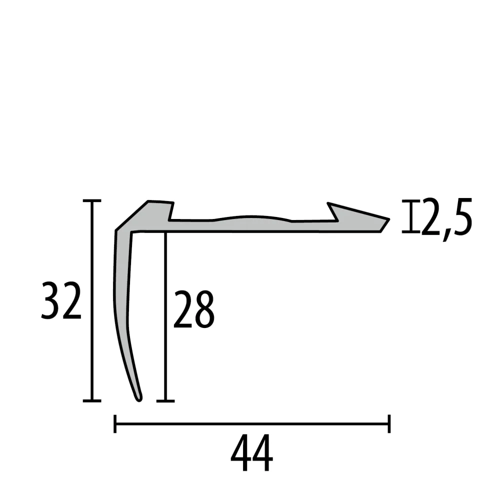Küberit Treppenkantenprofile 705