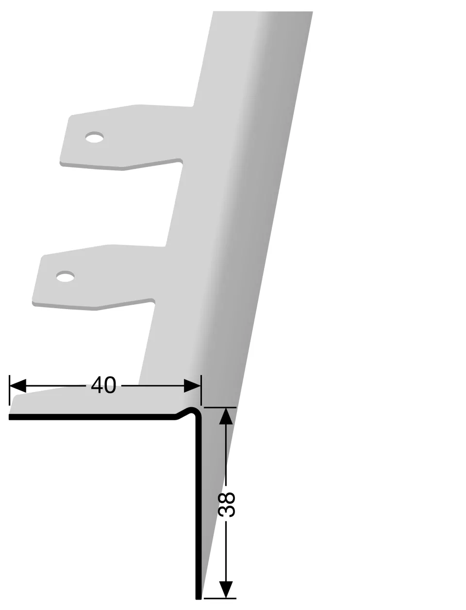Küberit Reparaturwinkel RW38