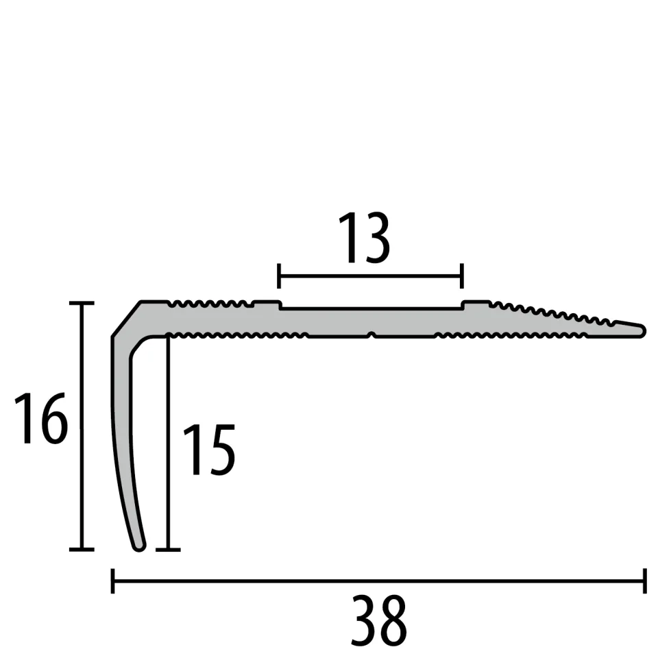 Küberit Treppenkantenprofile 711