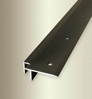 Treppenkantenprofil 2500 mm SBS Typ 830 Aluminium eloxiert bronze 5 mm versenkt gebohrt